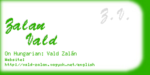 zalan vald business card
